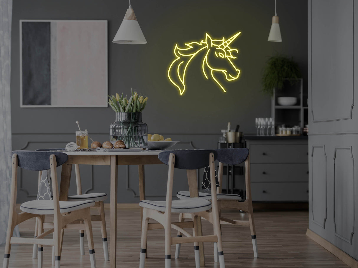 Unicorn Glass Neon Sign