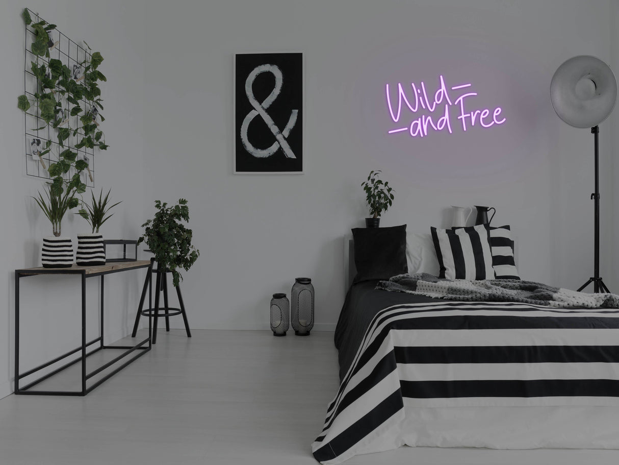 Wild And Free LED Neon Sign