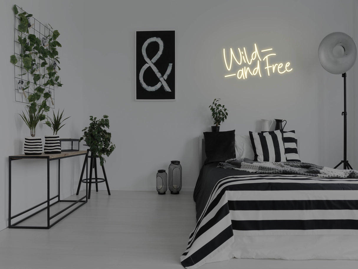 Wild And Free LED Neon Sign