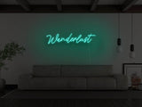 Wanderlust LED Neon Sign