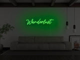 Wanderlust LED Neon Sign