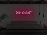 Wanderlust LED Neon Sign