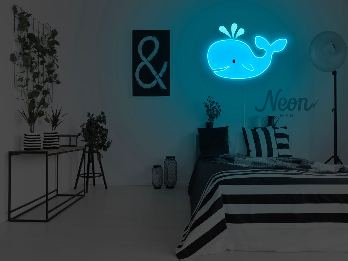 Whale LED Neon Sign