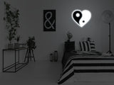 Yin Yang Heart LED Neon Sign