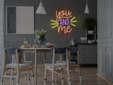 You And Me LED Neon Sign