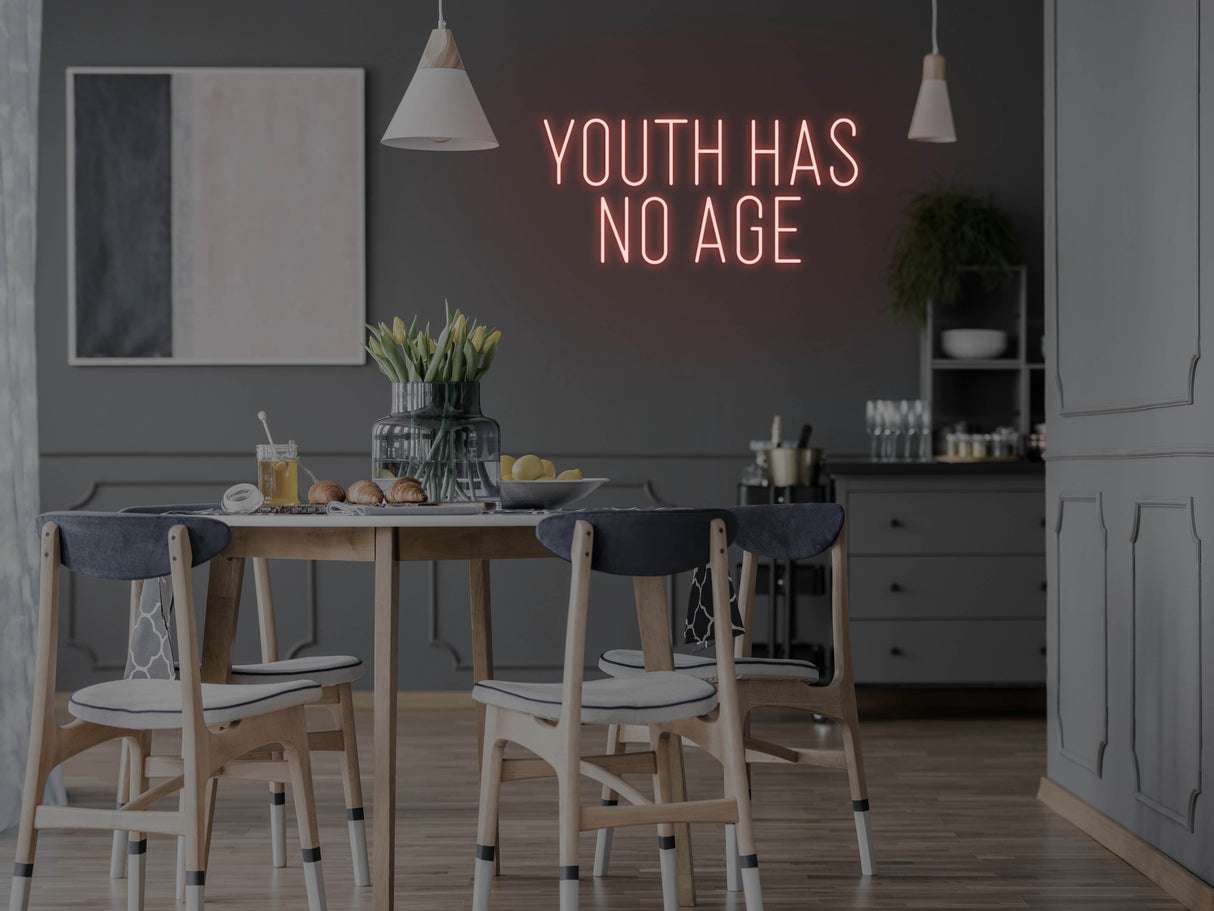 Youth Has No Age LED Neon Sign