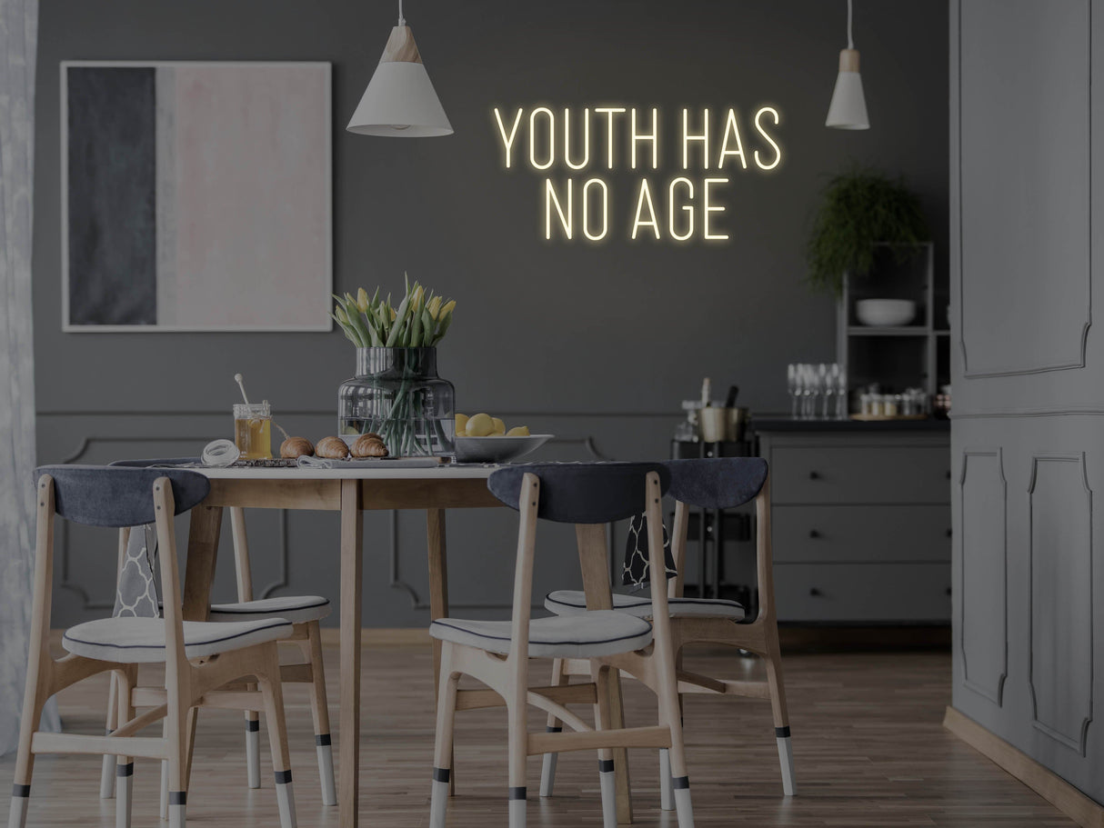 Youth Has No Age LED Neon Sign